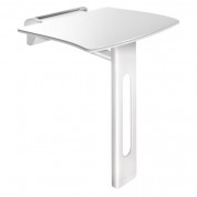 Siège de douche relevable amovible avec pied blanc DELABIE 511930W