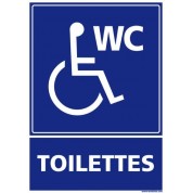 Support de signalisation toilettes