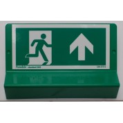 Support de signalisation issues de secours symbole et braille - haut droit
