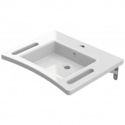Vasque PMR de synthèse Onyx 60x48 cm - vue de côté