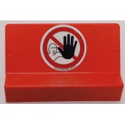 Support de signalisation DEFENSE D'ENTRER symbole et braille