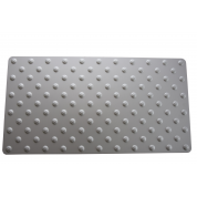 Dalle podotactile lisse en alu anodisé naturel