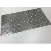 Dalle podotactile "grain de riz" en alu