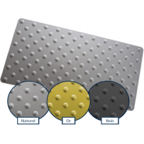 Déstockage - Dalle podotactile lisse en alu anodisé