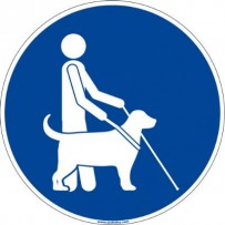 Signalétique accessibilité sol - Chien guide d'aveugle Wattelez 630119