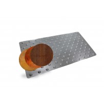 Dalle podotactile en Acier CORTEN MEISER