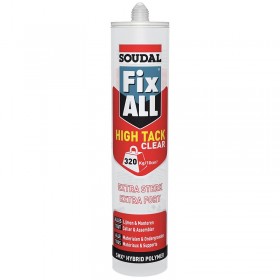 Mastic-colle polymère Fix ALL High Tack à très haute adhérence initiale blanc