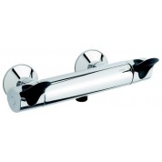 Mitigeur thermostatique douche Chromé/Noir