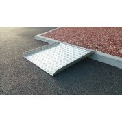 Rampe Riviera larmée à damier en alu naturel
