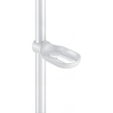 Porte-savon coulissant clipsable blanc, DELABIE 510120