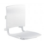 Siège Grand Confort amovible à accrocher blanc DELABIE 510300