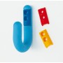 Portemanteau Parkid souple et sécurisant - bleu - rouge - jaune