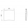 Siège Grand Confort relevable, dosseret seul - DELABIE 510429 - mesure