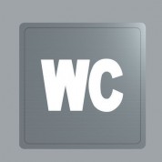 plaque Inox WC