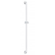 Barre droite avec coulisseau Ø 32, nylon blanc DELABIE 5460N